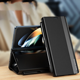 Luxury Electroplated Leather Magnetic Phone Case for Z Fold Series