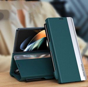 Luxury Electroplated Leather Magnetic Phone Case for Z Fold Series