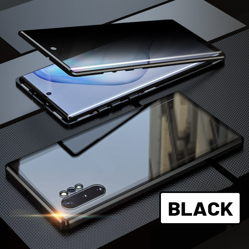 Anti-peeping Magnetic Tempered Glass Double-sided Phone Case For Samsung