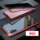 Anti-peeping Magnetic Tempered Glass Double-sided Phone Case For Samsung