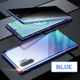 Anti-peeping Magnetic Tempered Glass Double-sided Phone Case For Samsung