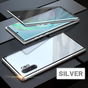 Anti-peeping Magnetic Tempered Glass Double-sided Phone Case For Samsung